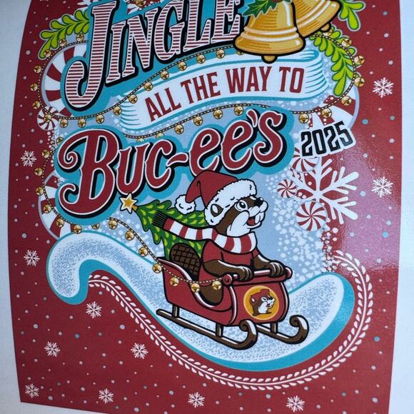 Buc-ee's 2025 Jingle All The Way To Buc-ees Christmas Blanket - Picture 3 of 4